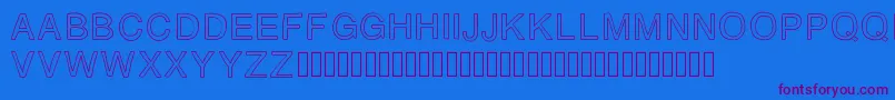 AZ Font – Purple Fonts on Blue Background