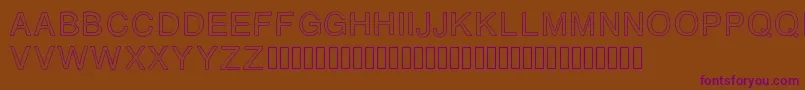AZ Font – Purple Fonts on Brown Background