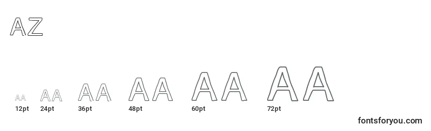 AZ Font Sizes