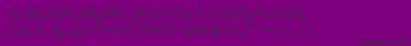 Azkadina Dafont Font – Black Fonts on Purple Background