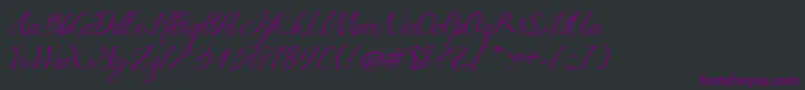 Azkadina Dafont Font – Purple Fonts on Black Background