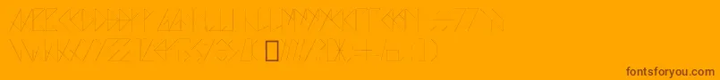 AZO   FONTE Font – Brown Fonts on Orange Background