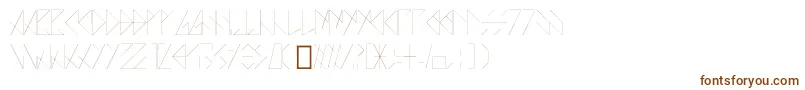 AZO   FONTE-Schriftart – Braune Schriften auf weißem Hintergrund