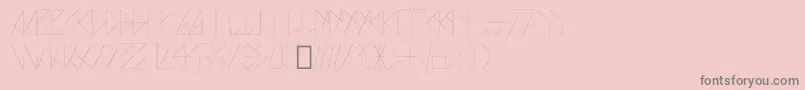 AZO   FONTE Font – Gray Fonts on Pink Background