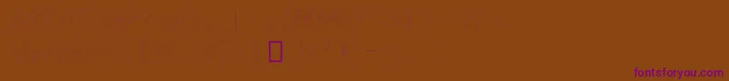 AZO   FONTE Font – Purple Fonts on Brown Background