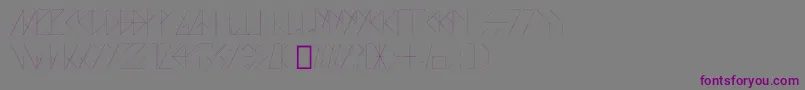 Шрифт AZO   FONTE – фиолетовые шрифты на сером фоне