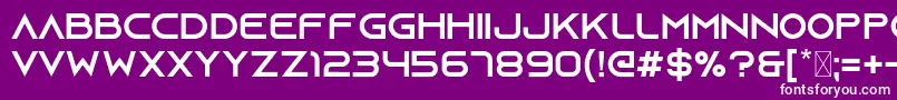 Azonix Font – White Fonts on Purple Background