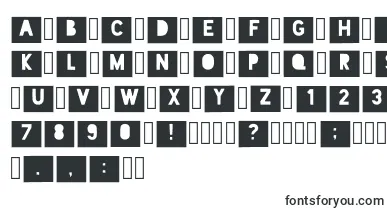 B21 Regular font – Fonts Starting With B