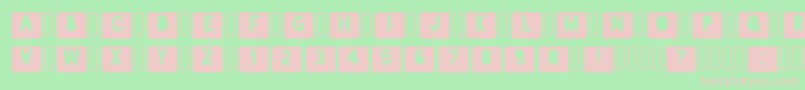 B21 Regular Font – Pink Fonts on Green Background