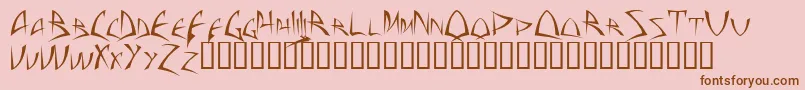 ba       Font – Brown Fonts on Pink Background