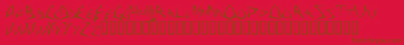 ba       Font – Brown Fonts on Red Background