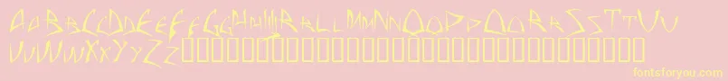 ba       Font – Yellow Fonts on Pink Background