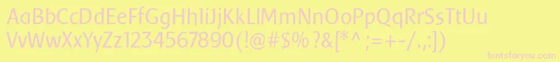 BAARS    Font – Pink Fonts on Yellow Background