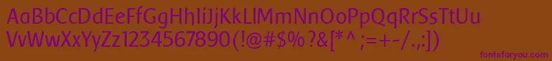 BAARS    Font – Purple Fonts on Brown Background