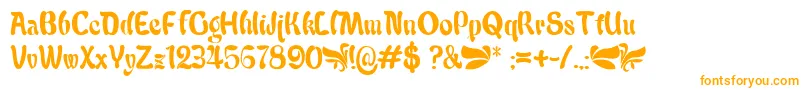 Babalu Font – Orange Fonts on White Background