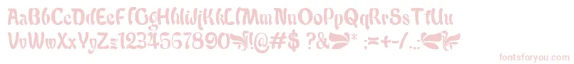 Babalu Font – Pink Fonts on White Background