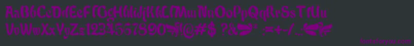 Babalu Font – Purple Fonts on Black Background