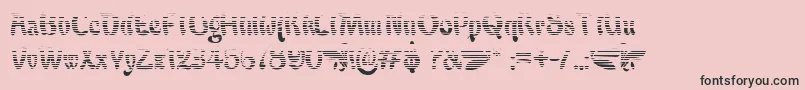 フォントBabaluGradient – ピンクの背景に黒い文字