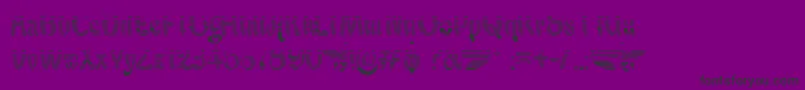Fonte BabaluGradient – fontes pretas em um fundo violeta
