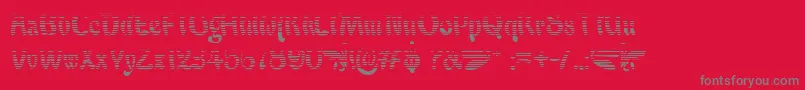 フォントBabaluGradient – 赤い背景に灰色の文字