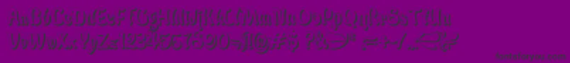 BabaluShade Font – Black Fonts on Purple Background