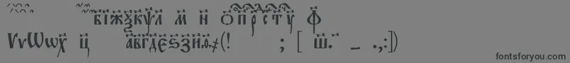Evangeliec Font – Black Fonts on Gray Background