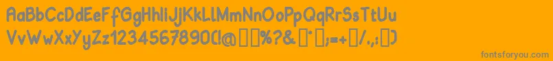 BABIB    Font – Gray Fonts on Orange Background