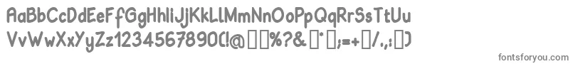 BABIB   -fontti – harmaat kirjasimet valkoisella taustalla