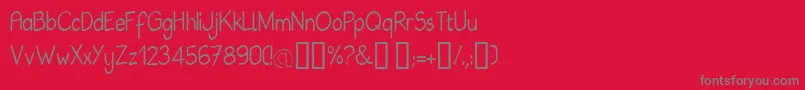 Подробнее о шрифте BABIE Шрифт BABIE – серые шрифты на красном фоне