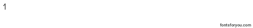 BABIL    Font – Fonts for Digit 1