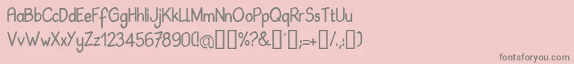 BABIL    Font – Gray Fonts on Pink Background