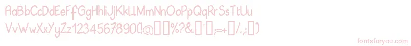 BABIL    Font – Pink Fonts on White Background