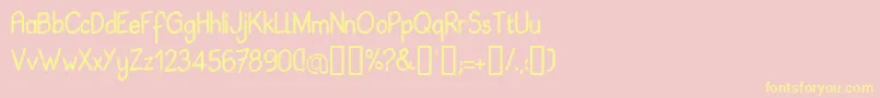 BABIL    Font – Yellow Fonts on Pink Background