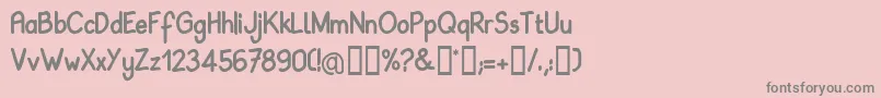 BABIRG   Font – Gray Fonts on Pink Background