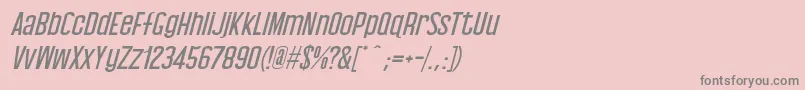 Police Baby Blues Italic – polices grises sur fond rose