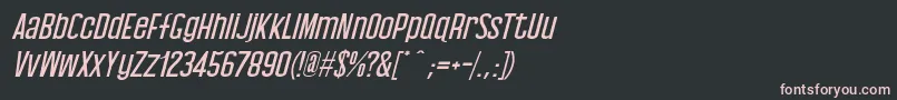 Baby Blues Italic Font – Pink Fonts on Black Background