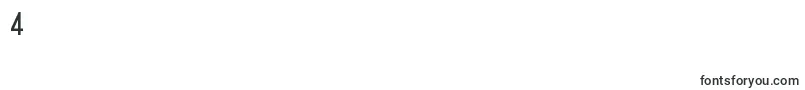 Baby Blues Font – Fonts for Digit 4