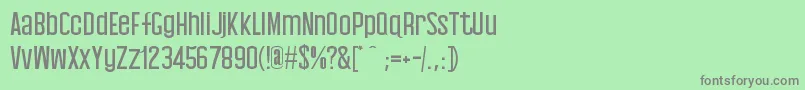 Baby Blues-Schriftart – Graue Schriften auf grünem Hintergrund