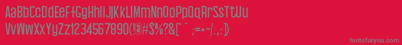Baby Blues Font – Gray Fonts on Red Background