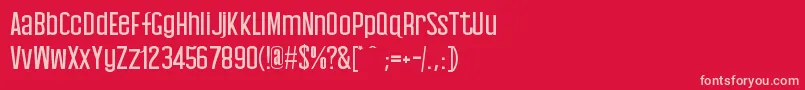 Baby Blues Font – Pink Fonts on Red Background