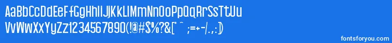 Baby Blues Font – White Fonts on Blue Background