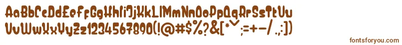 Шрифт Baby Boo – коричневые шрифты на белом фоне