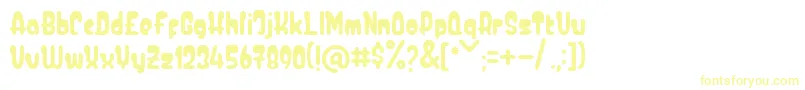Шрифт Baby Boo – жёлтые шрифты