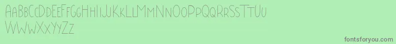 Baby Boss Demo Font – Gray Fonts on Green Background