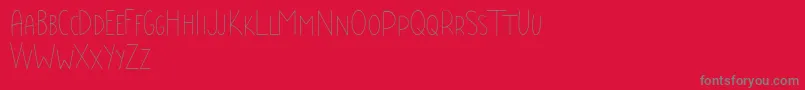Baby Boss Demo Font – Gray Fonts on Red Background