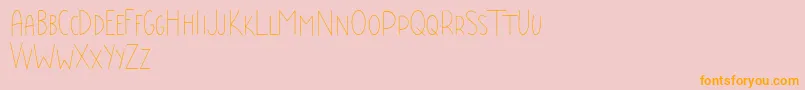 Baby Boss Demo Font – Orange Fonts on Pink Background