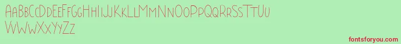 Baby Boss Demo Font – Red Fonts on Green Background