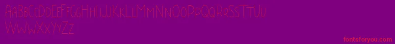 Baby Boss Demo Font – Red Fonts on Purple Background