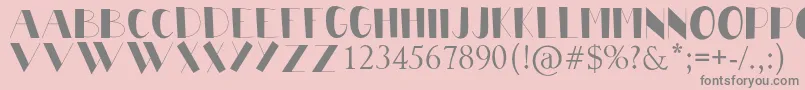 BABY CUTE-Schriftart – Graue Schriften auf rosa Hintergrund