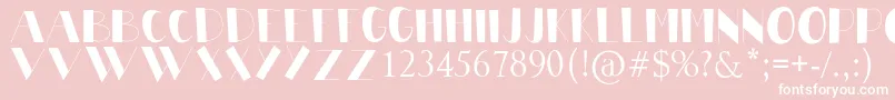 BABY CUTE Font – White Fonts on Pink Background